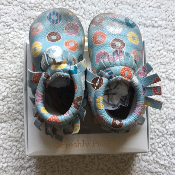 freshly picked donut moccasins